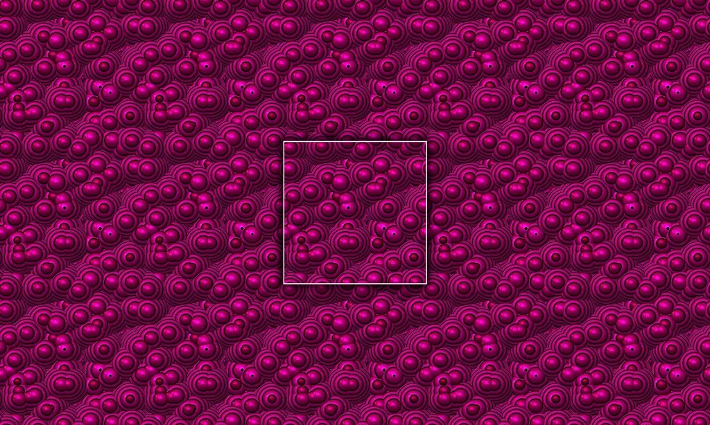 A crowded metallic bubbled seamless tile