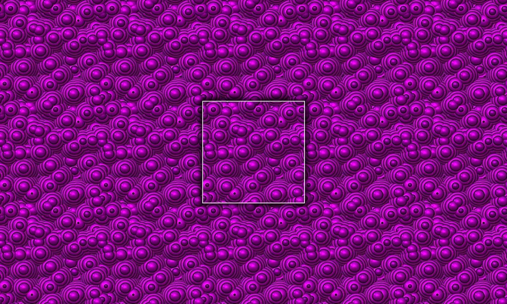 A crowded metallic bubbled seamless tile