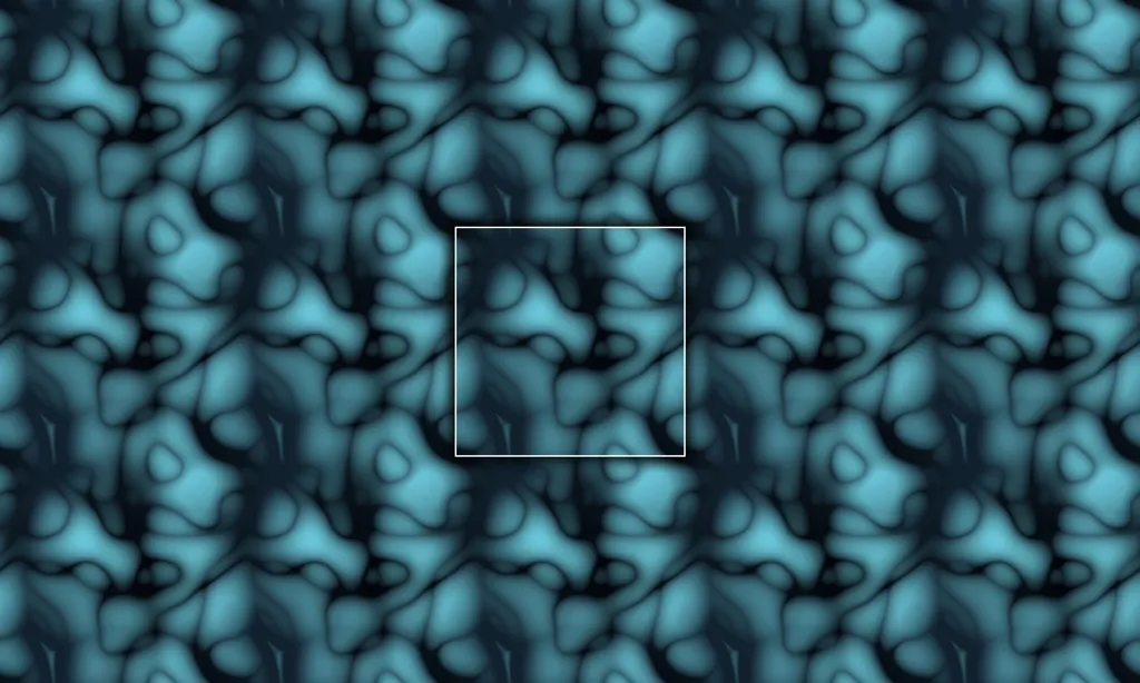 A abstract cosmic alien-like bacteria formation tile