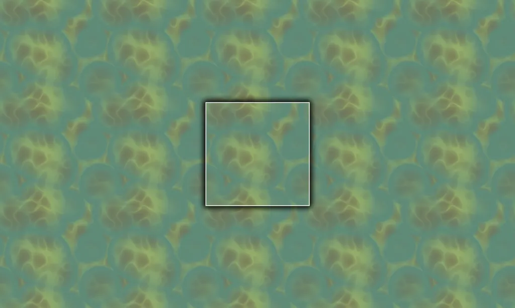 A abstract cosmic alien-like bacteria formation tile