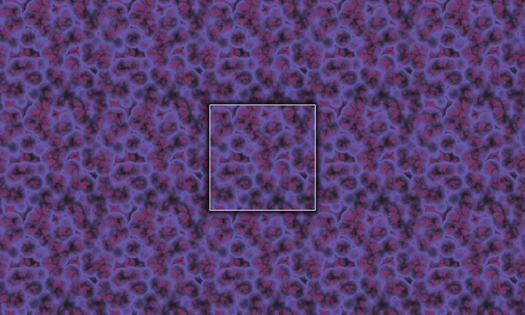 A abstract cosmic alien-like bacteria formation tile