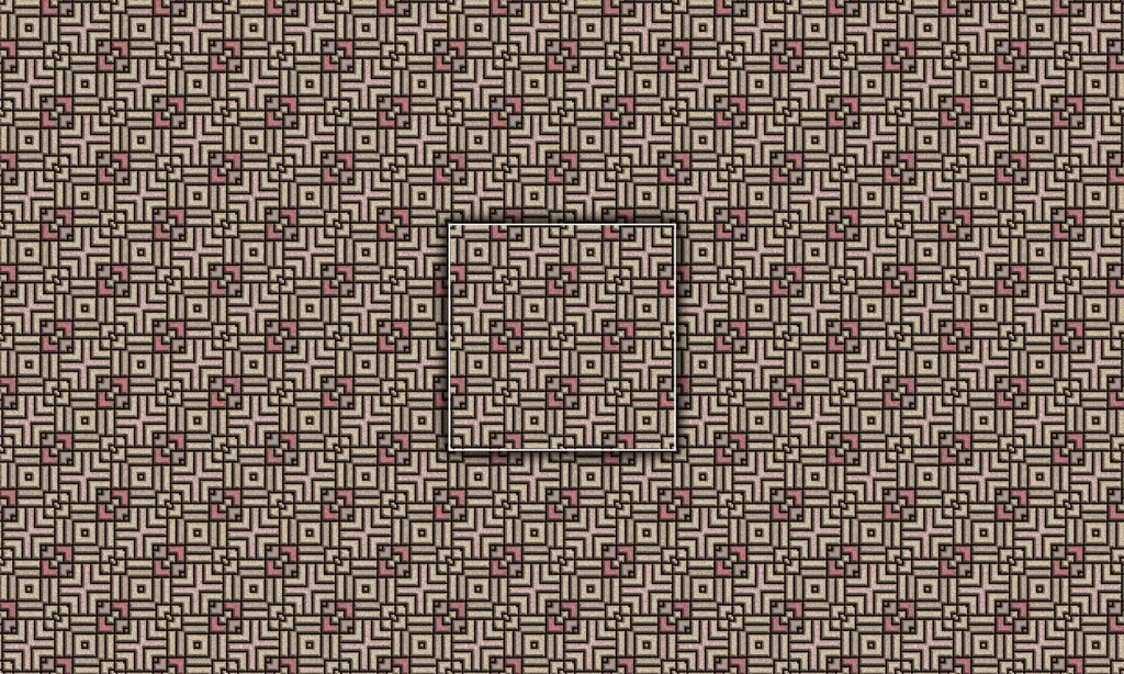 An 3D alien architectural tile