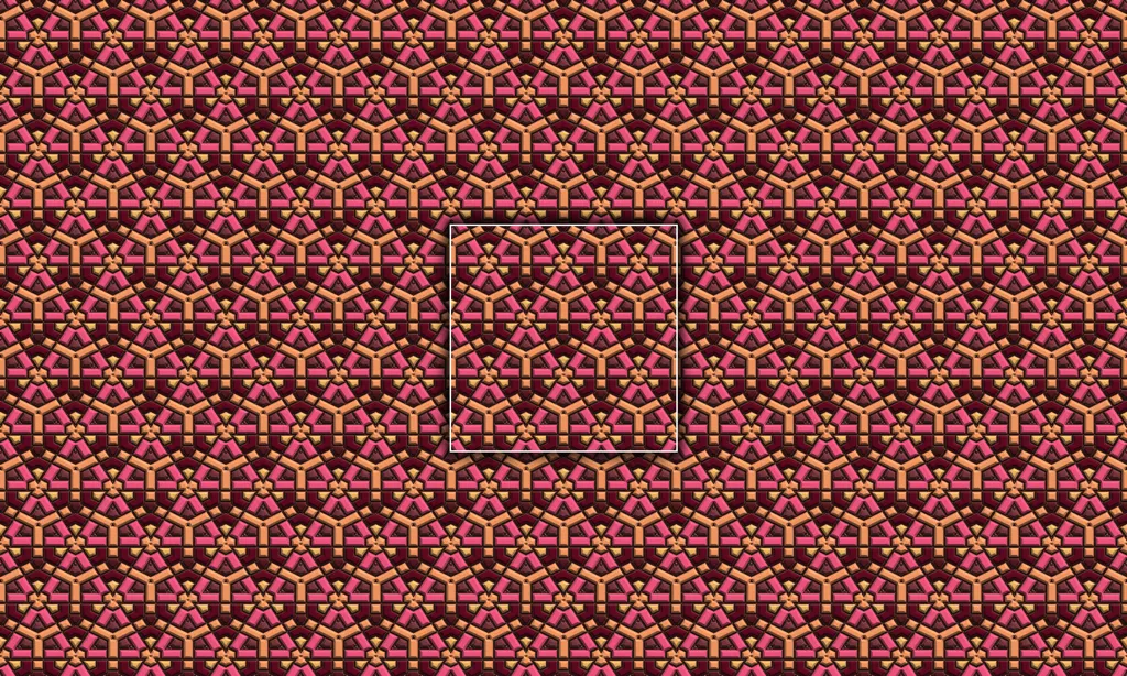 An 3D alien architectural tile