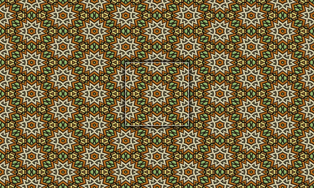 An 3D alien architectural tile