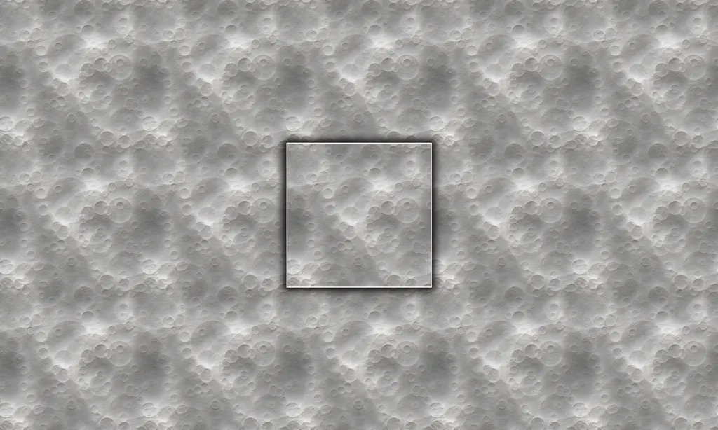 A lunar moon crater tile