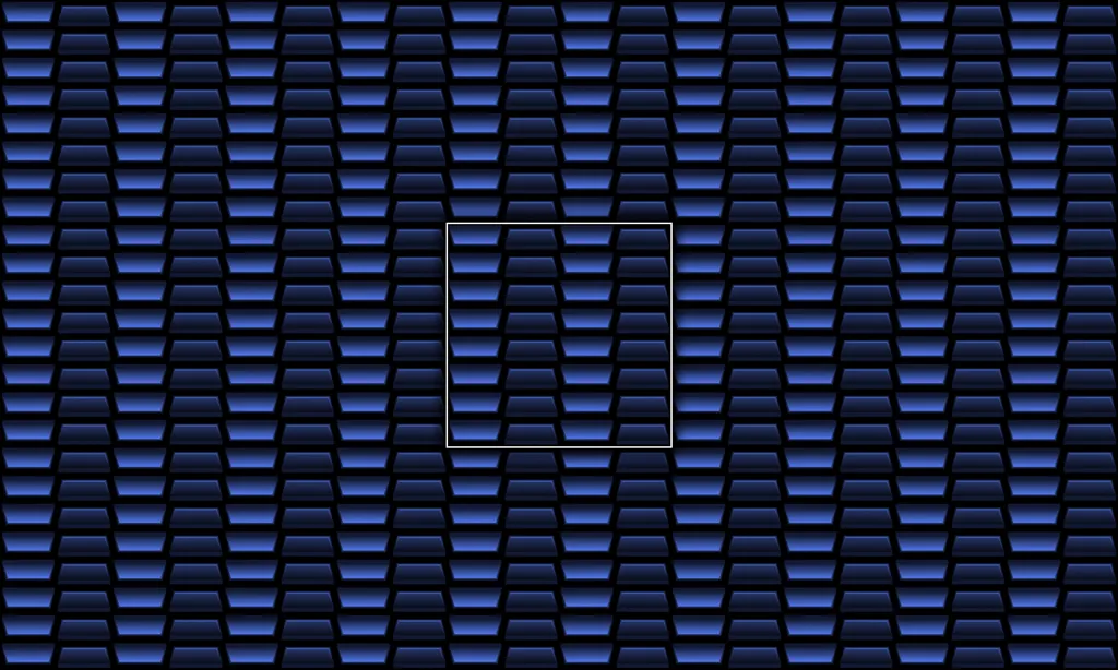 A robotic ribbed tile of metal plates