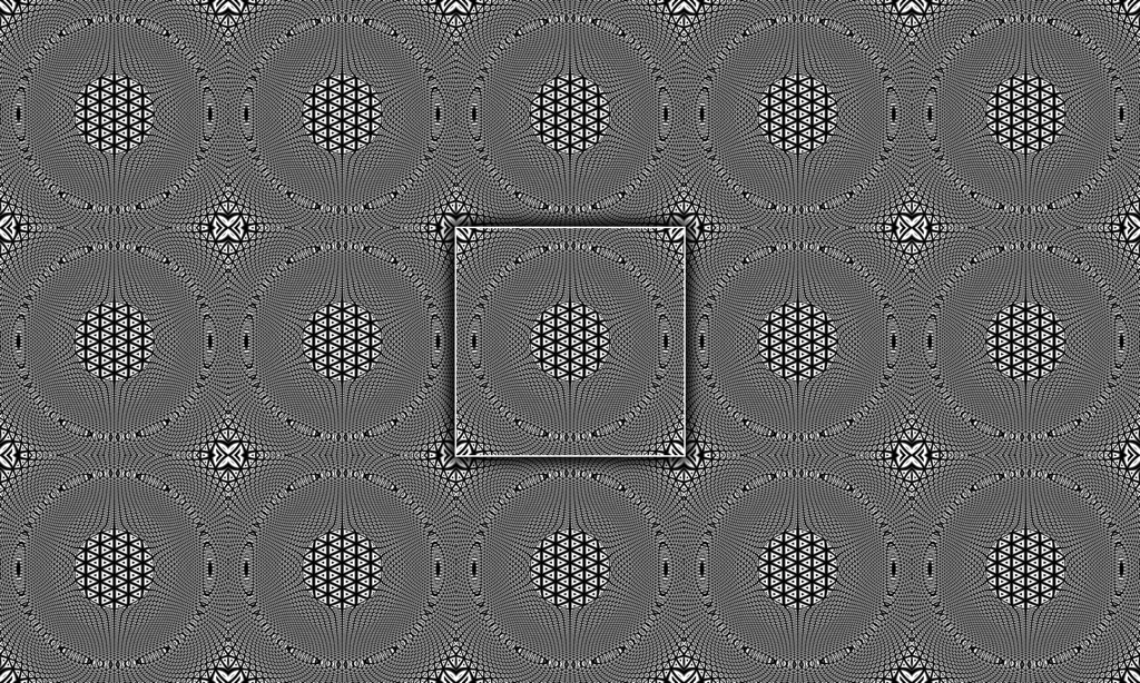 Op art abstract tile design