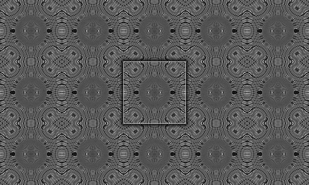 Op art abstract tile design
