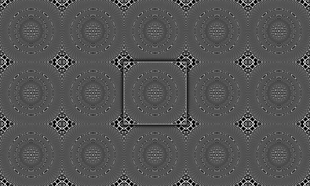 Op art abstract tile design