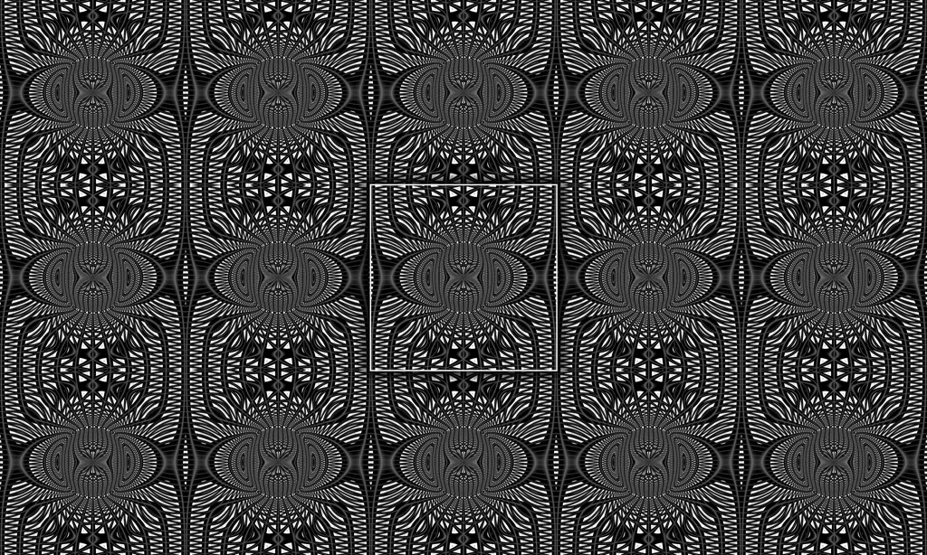 Op art abstract tile design