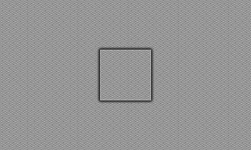 Illusion-style geometric puzzled tile pattern