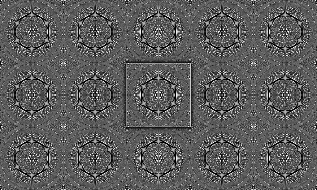 Op art abstract tile design