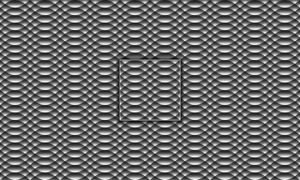 A wavy metal tile grate pattern