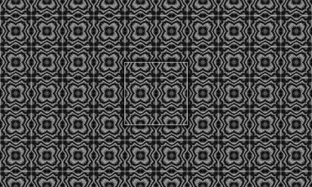 A 3D metal kaleidoscope crisscross tile