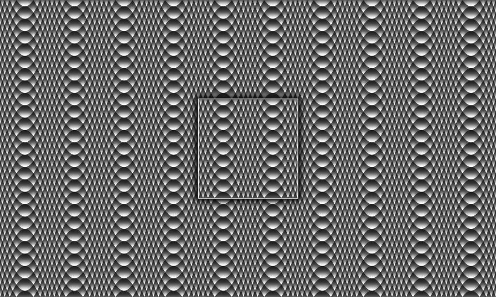 A wavy metal tile grate pattern