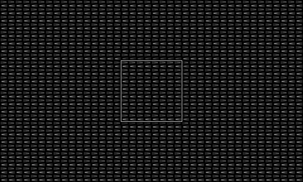 A robotic interlocking of metallic teeth pattern