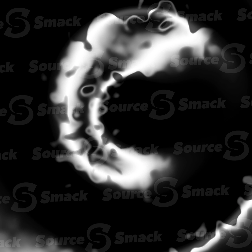 A smooth mask of elliptical light leak of gradient greyscale