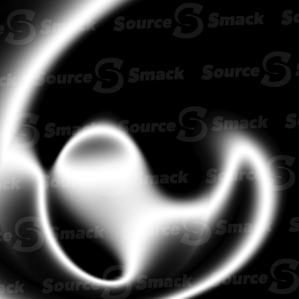 A smooth mask of elliptical light leak of gradient greyscale