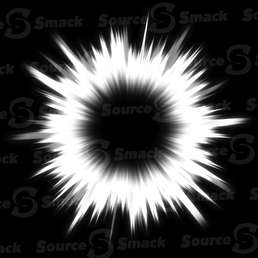 Bursting gradient greyscale mask