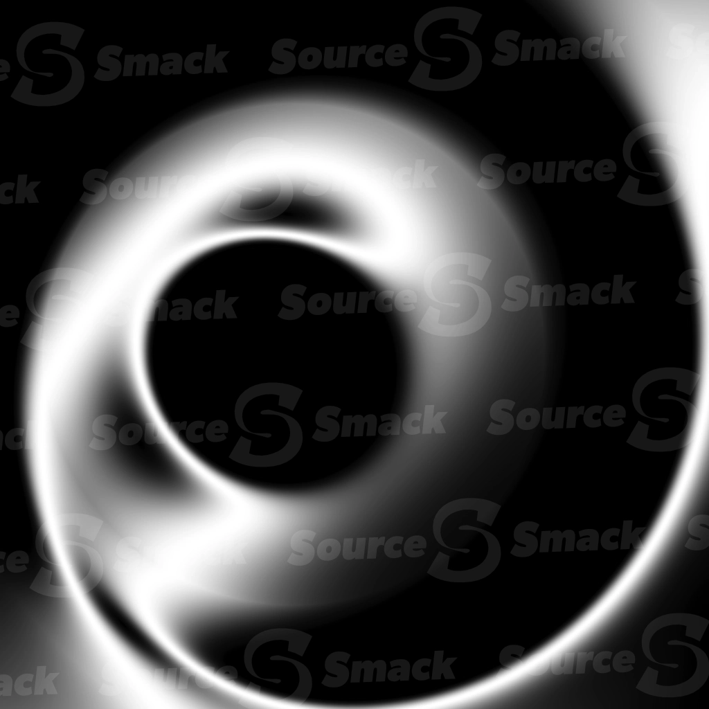 A smooth mask of elliptical light leak of gradient greyscale