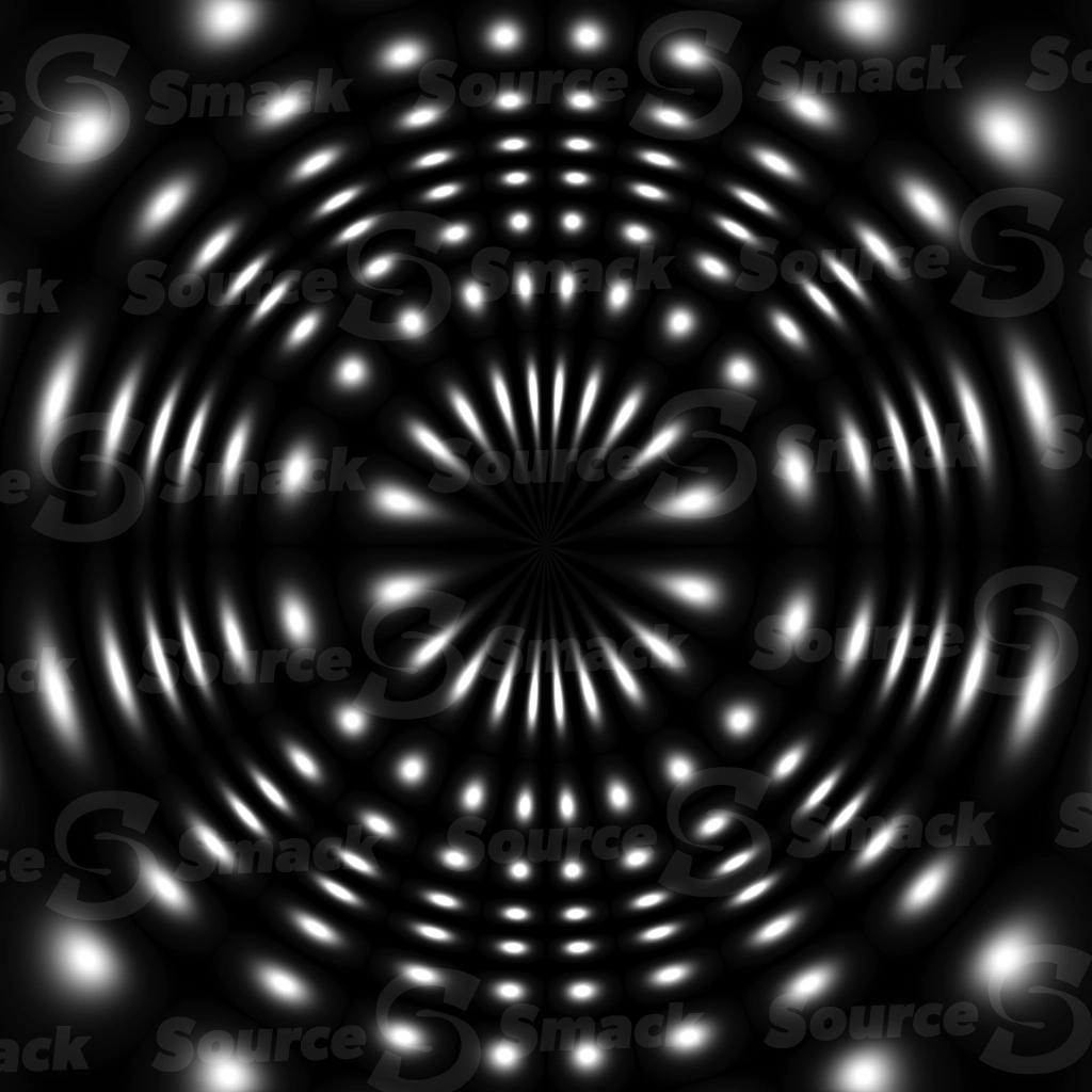 A geometrical bursting lightshow greyscale mask