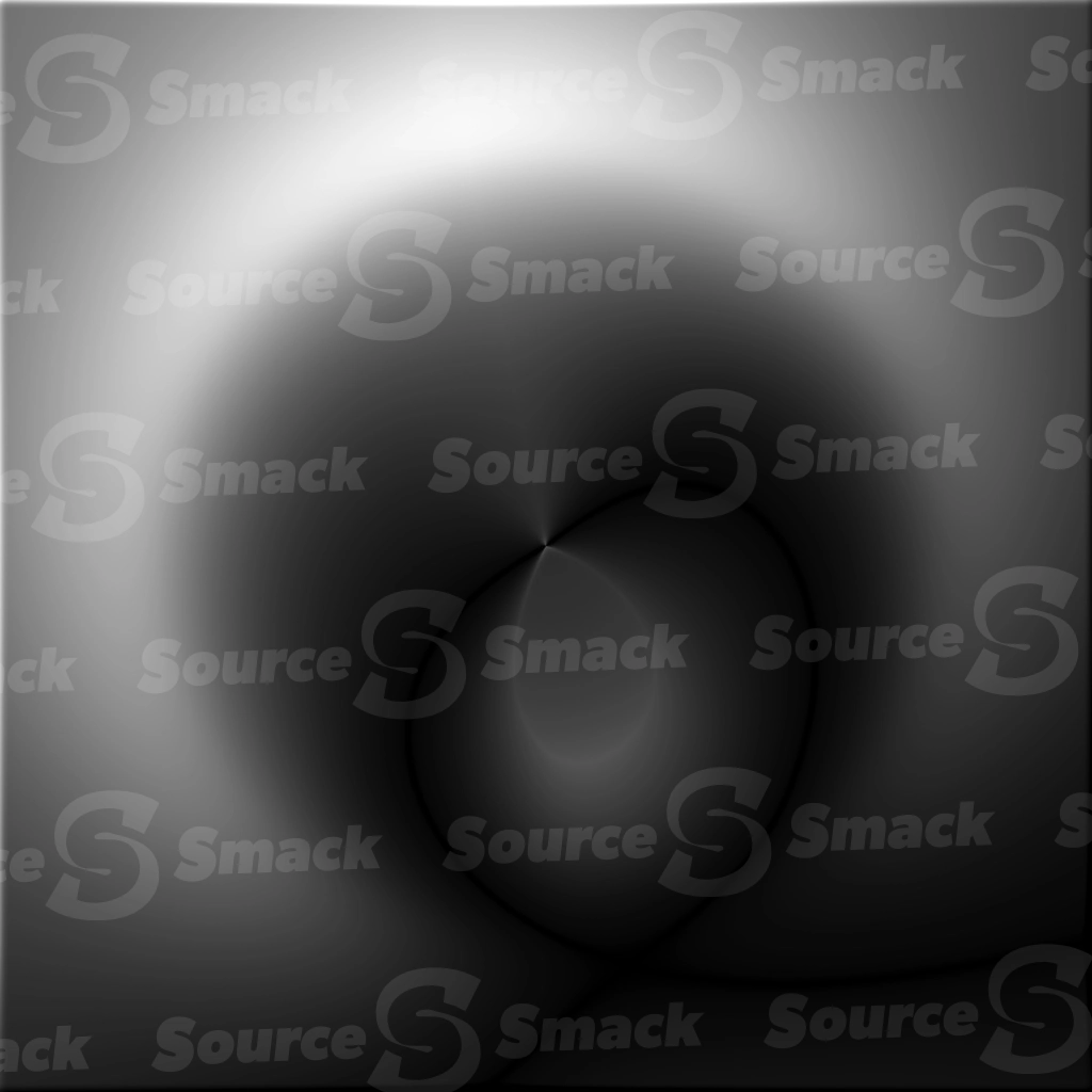 A smooth twisted spiral greyscale mask