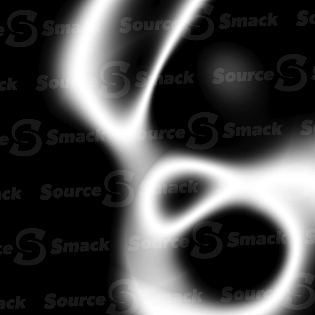 A smooth mask of elliptical light leak of gradient greyscale