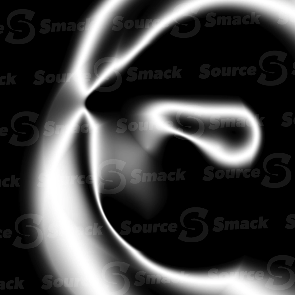 A smooth mask of elliptical light leak of gradient greyscale