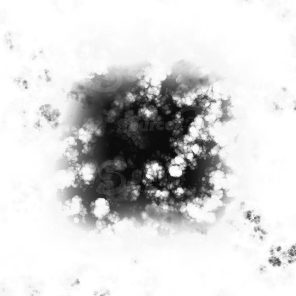 A mask of celluloid film erosion