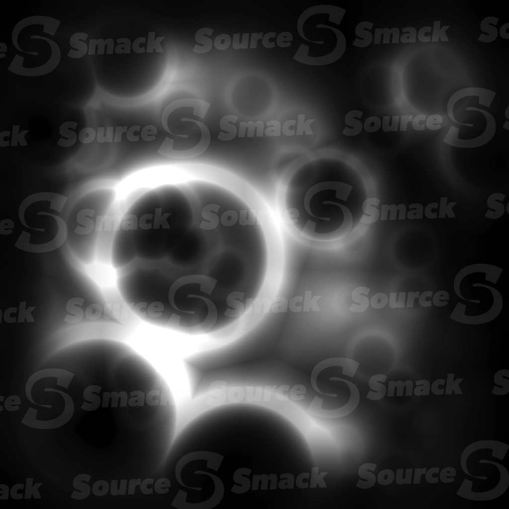 An asteroid moon-type rings overlay template