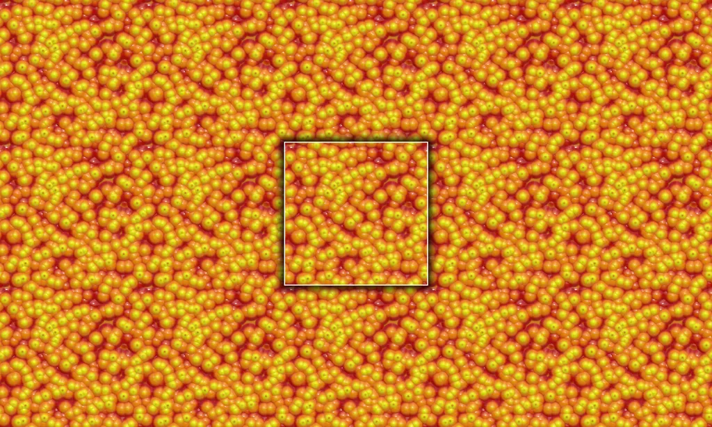 Slippery wet texture of tiled blobs and bubbles