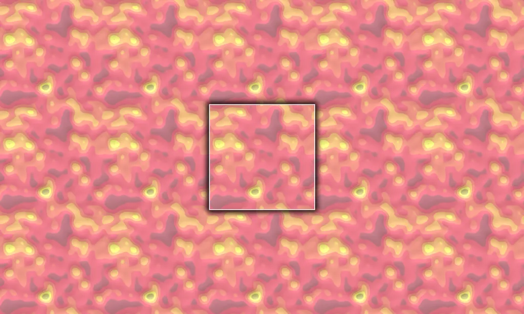 Slippery wet texture of tiled blobs and bubbles