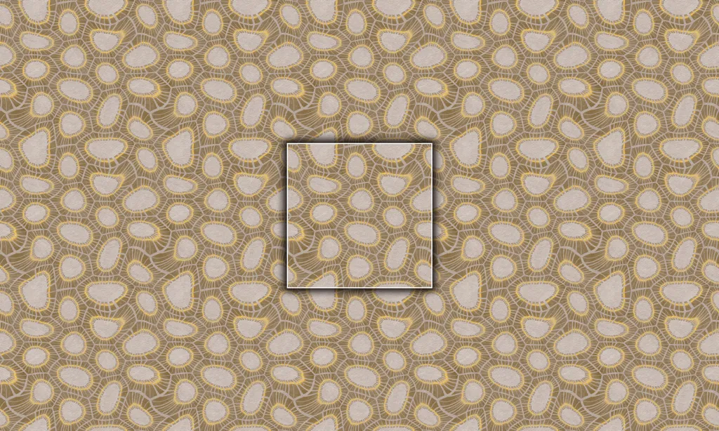 Organic stone connected together with an alien overtone
