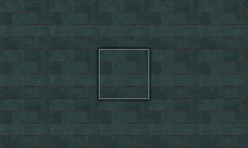 A terracotta tile pattern with rough edges