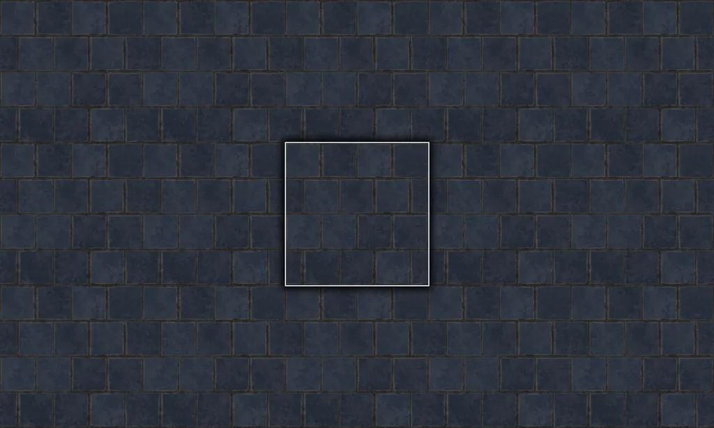 A terracotta tile pattern with rough edges
