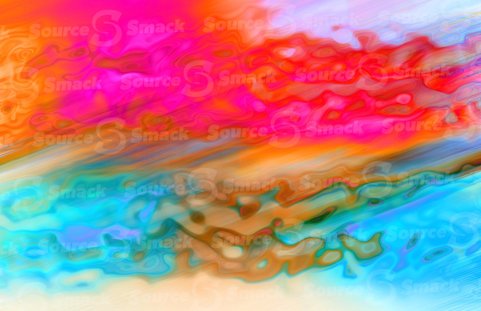 Single colorful smudge