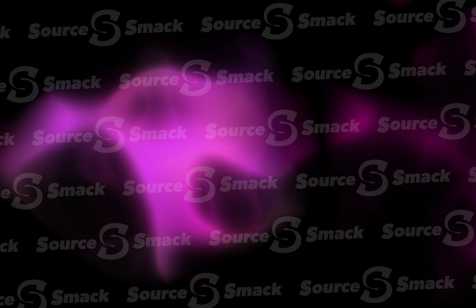 An atmospheric pink gas floating in darkness