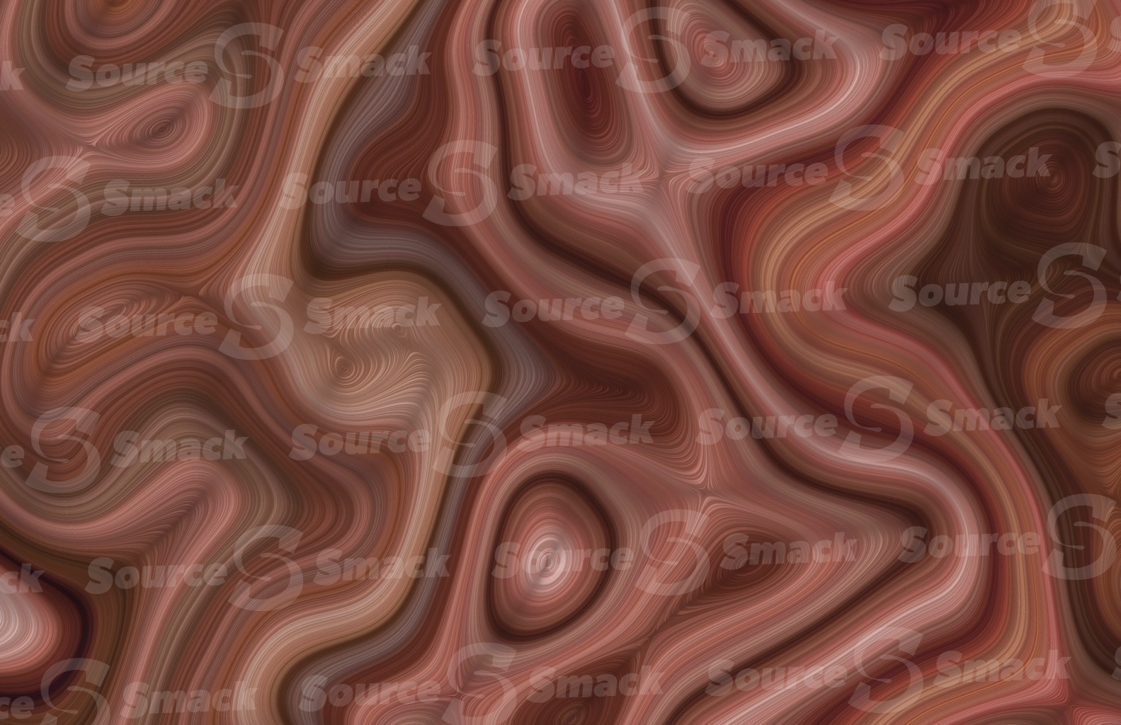 A melting mass of smooth elevated lines