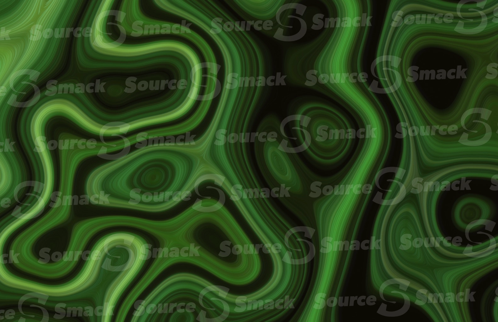 A melting mass of smooth elevated lines