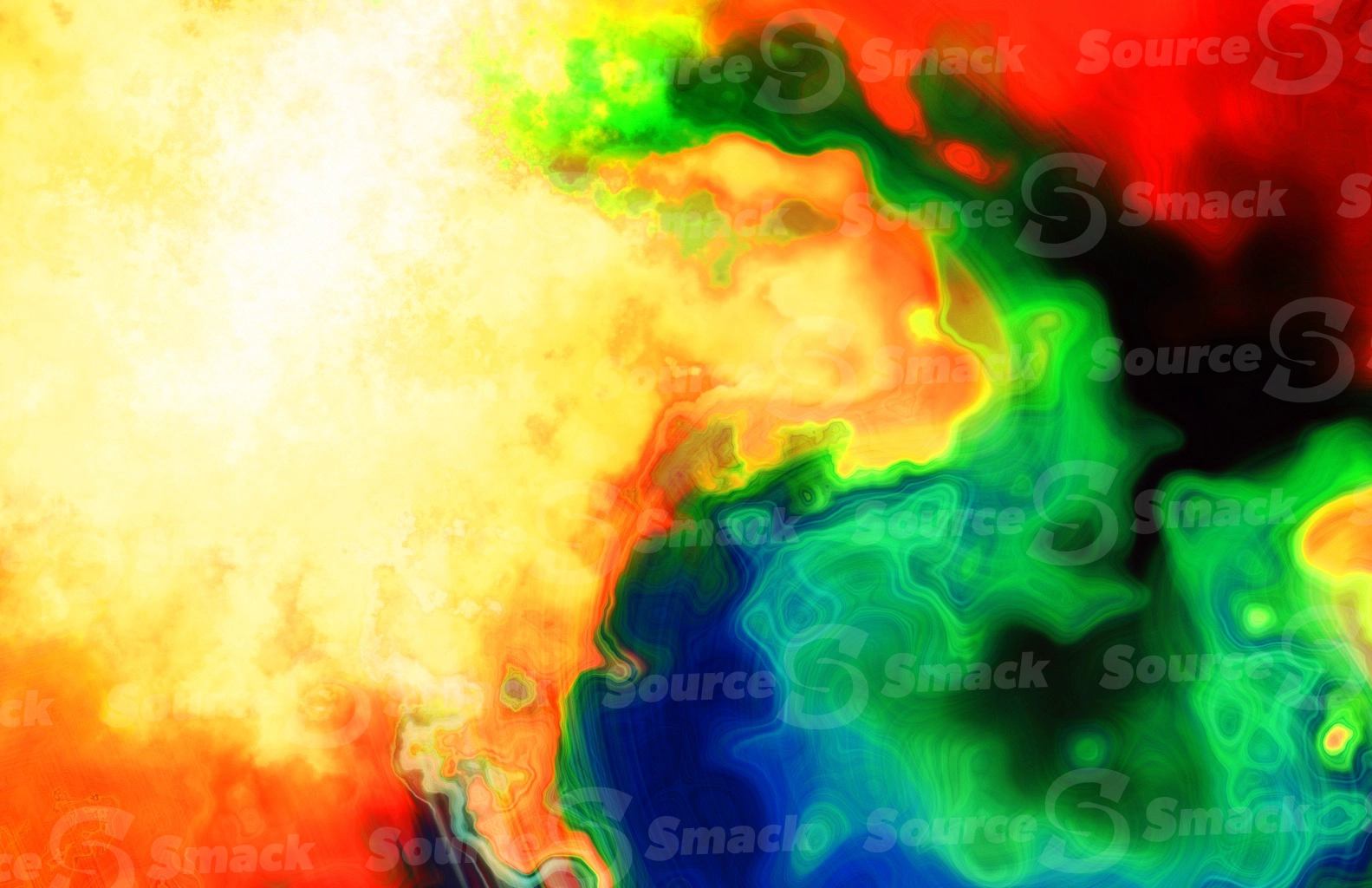 A smoky smooth melt of rippled color