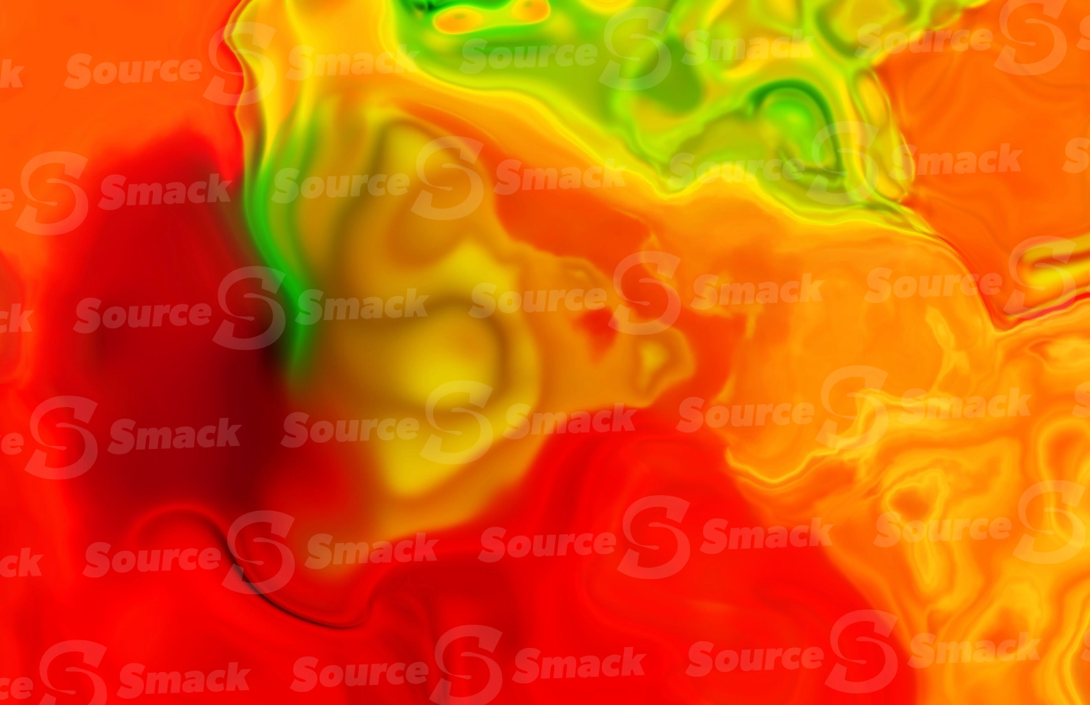 A smoky smooth melt of rippled color