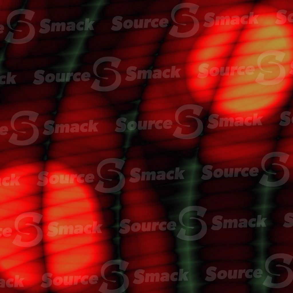 An alien-looking tissue display with intersecting textured lines