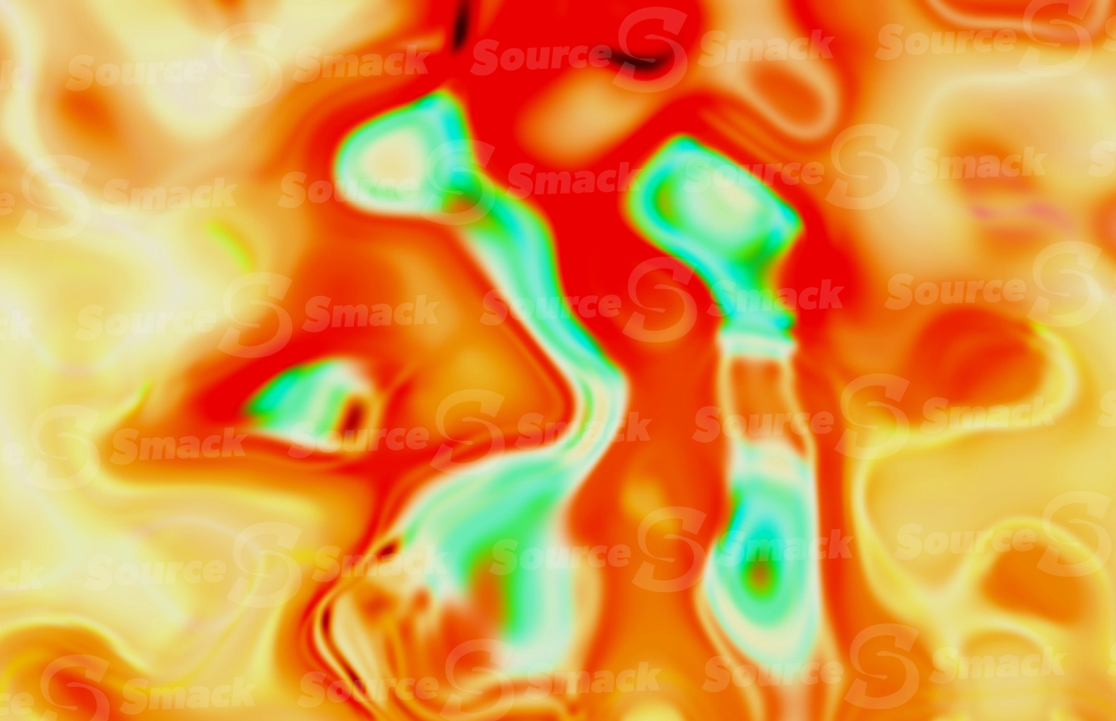 Abstract colorful oil canvas effect