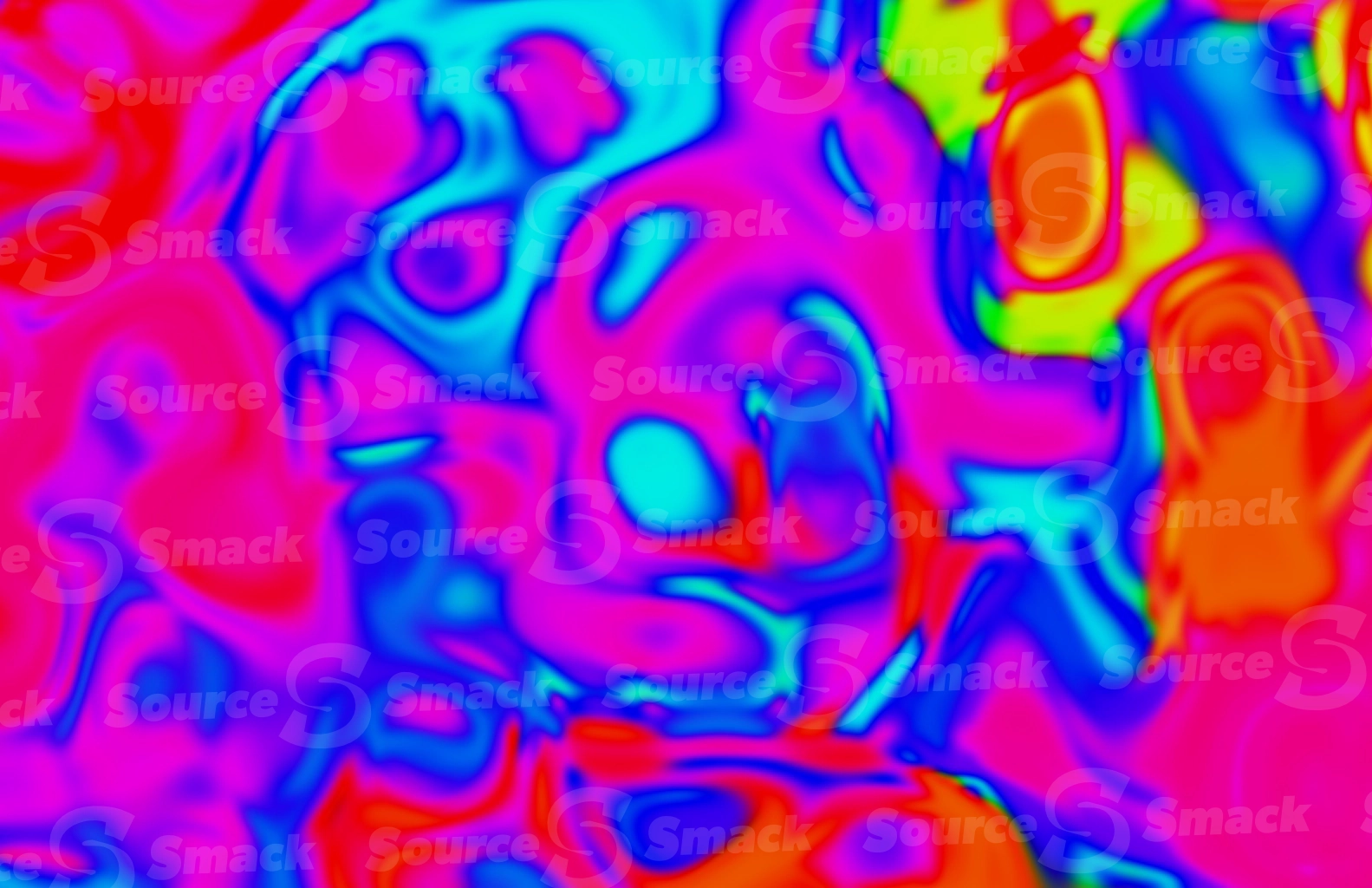 Abstract colorful oil canvas effect