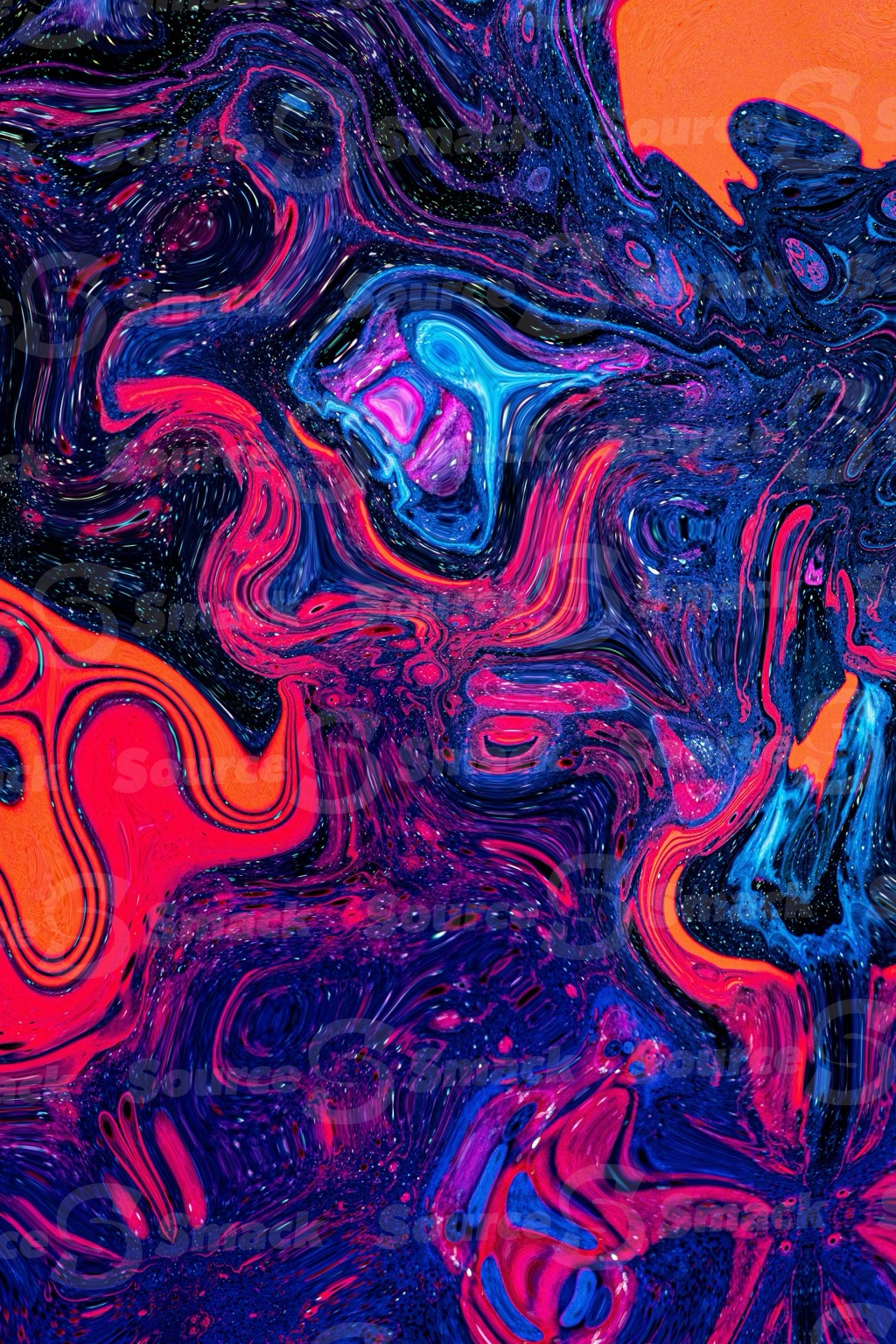 Colorful purple cosmic liquid looking background