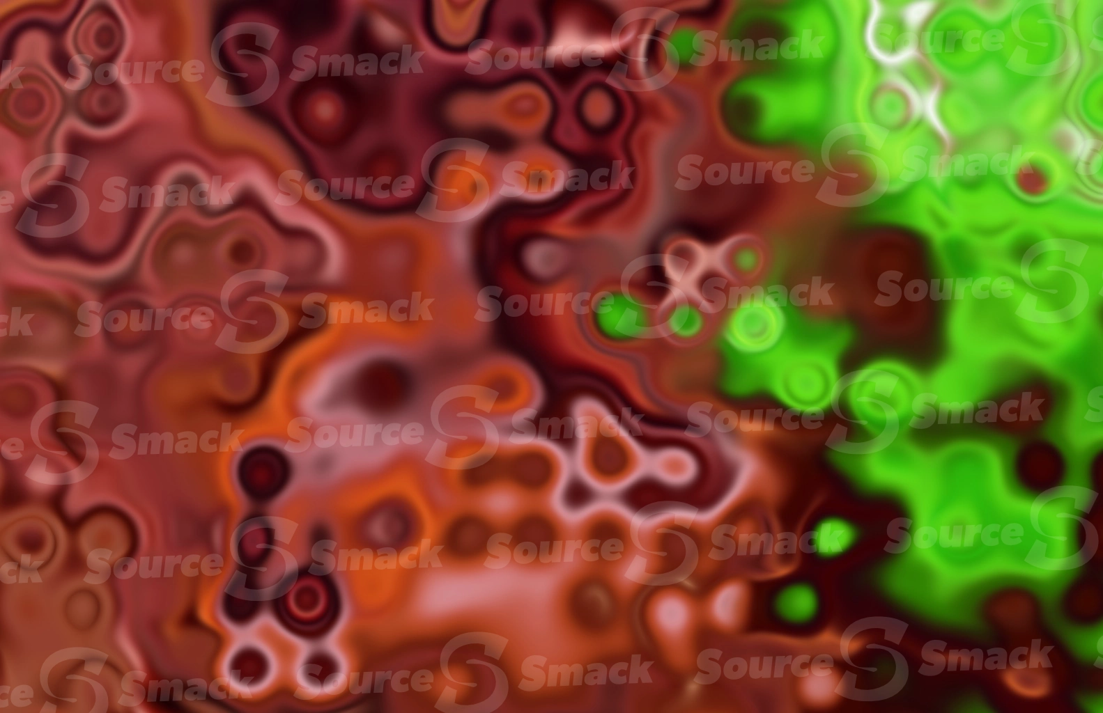 Artistic oil painting spills on canvas