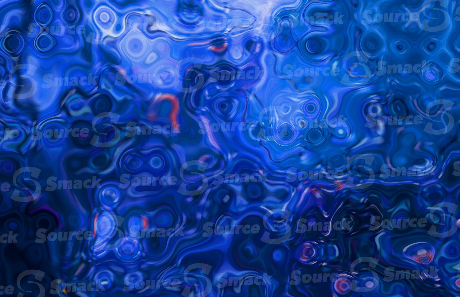 Artistic oil painting spills on canvas