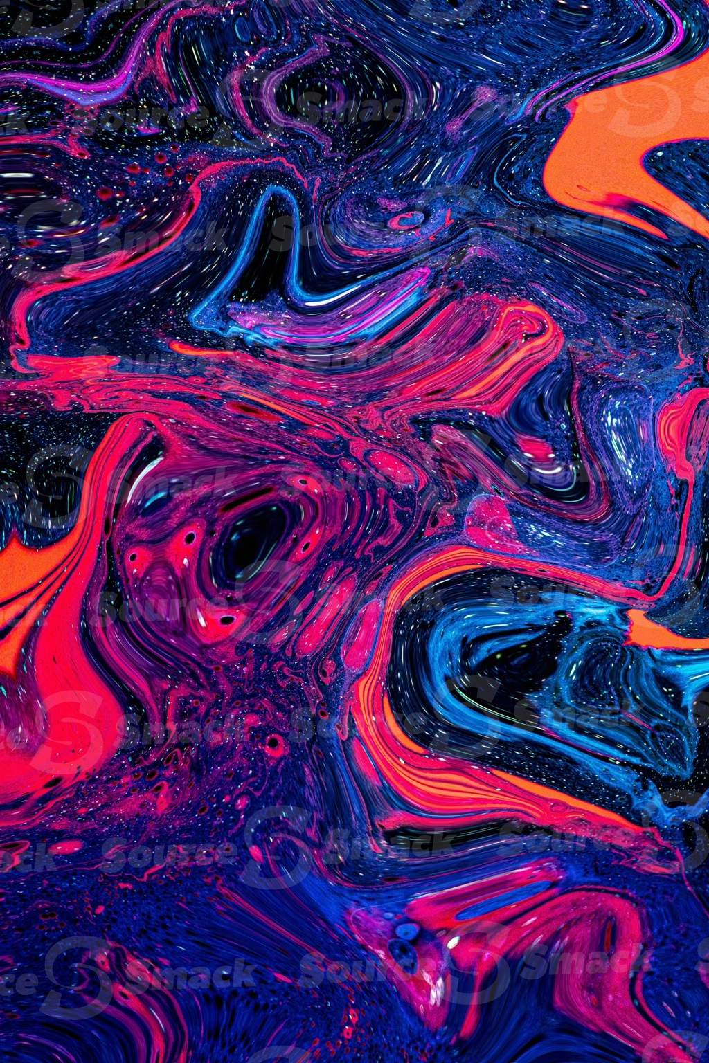 Colorful purple cosmic liquid looking background