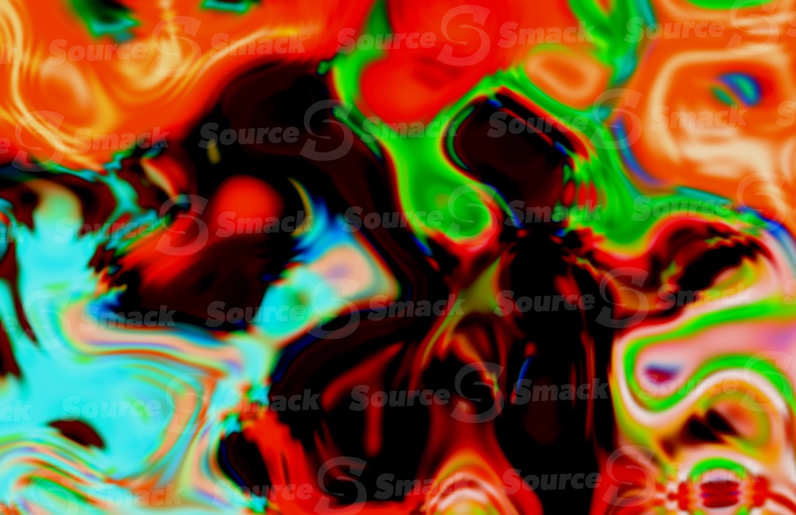 Abstract colorful oil canvas effect
