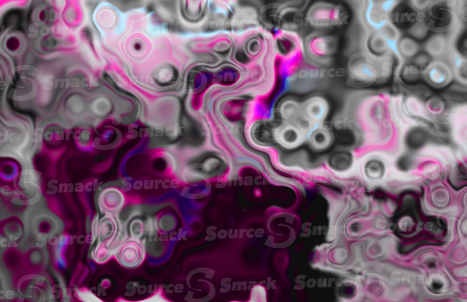 Artistic oil painting spills on canvas